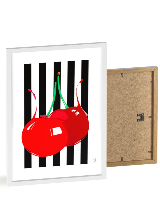 Cherries Poster, Framed