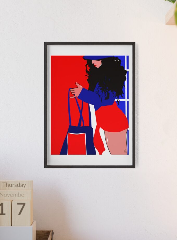 Beach Day Poster, Framed