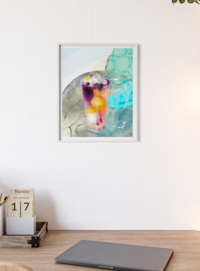 Lemonade In Zagreb Poster, Framed