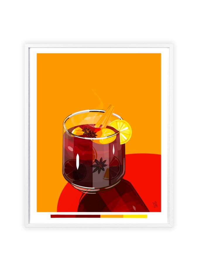 Mulled Wine Poster, Framed