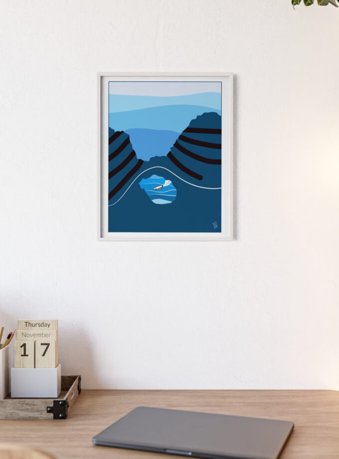 Sky Is Bright Poster, Framed