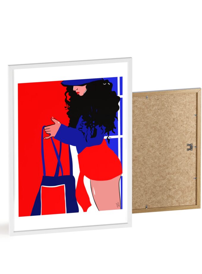 Beach Day Poster, Framed