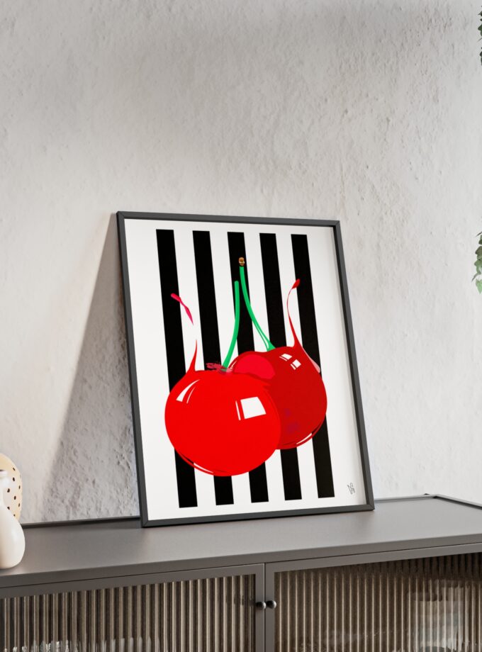 Cherries Poster, Framed