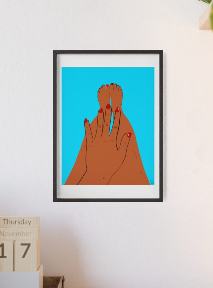 Sky Polish Poster, Framed