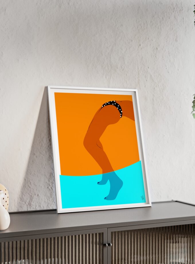 Pool Bridge Poster, Framed