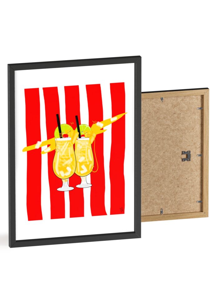 Pina Colada Poster, Framed