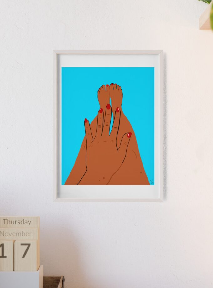 Sky Polish Poster, Framed