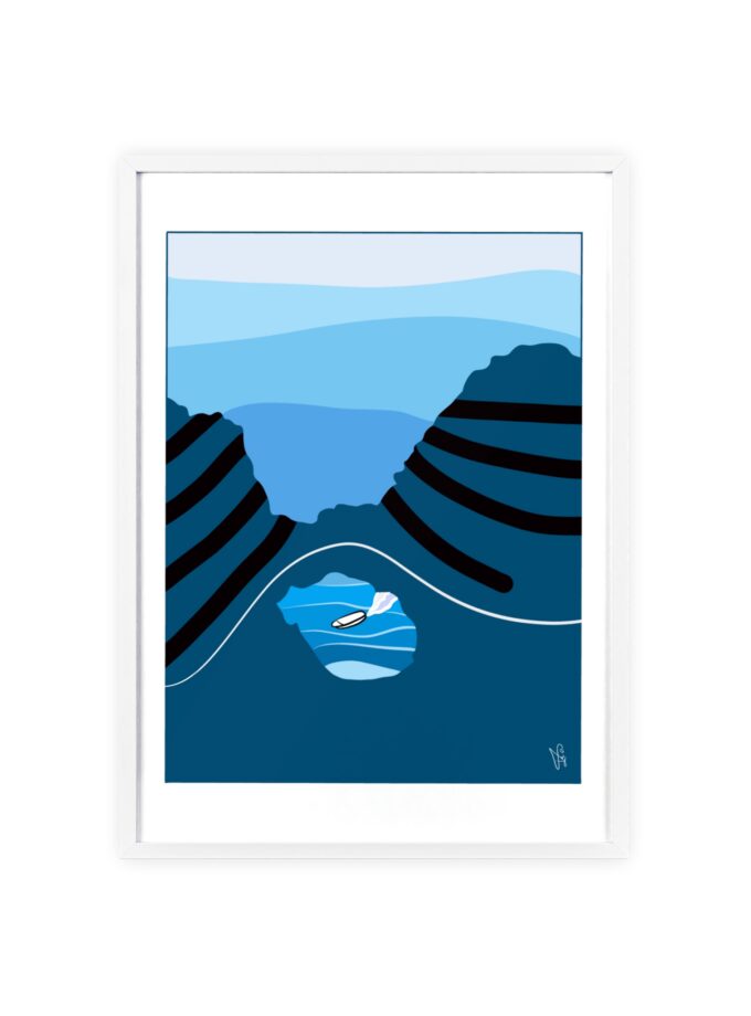 Sky Is Bright Poster, Framed