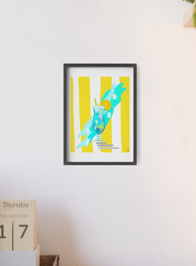 Blue Lagoon Poster, Framed