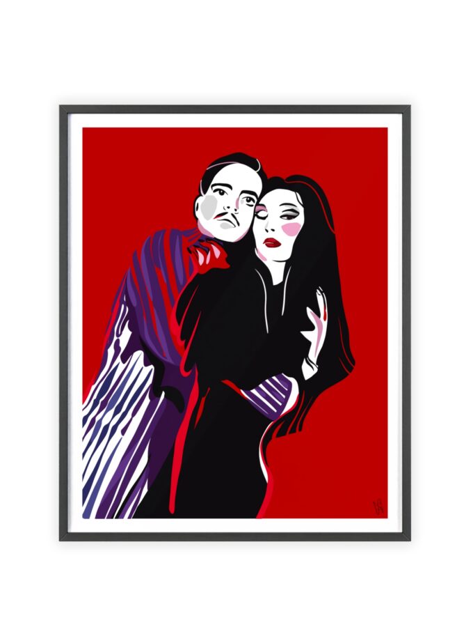 90' Bloody Halloween Poster, Framed