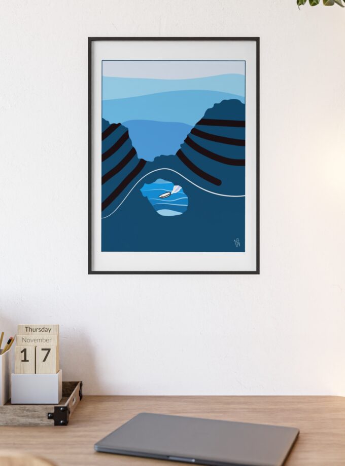 Sky Is Bright Poster, Framed