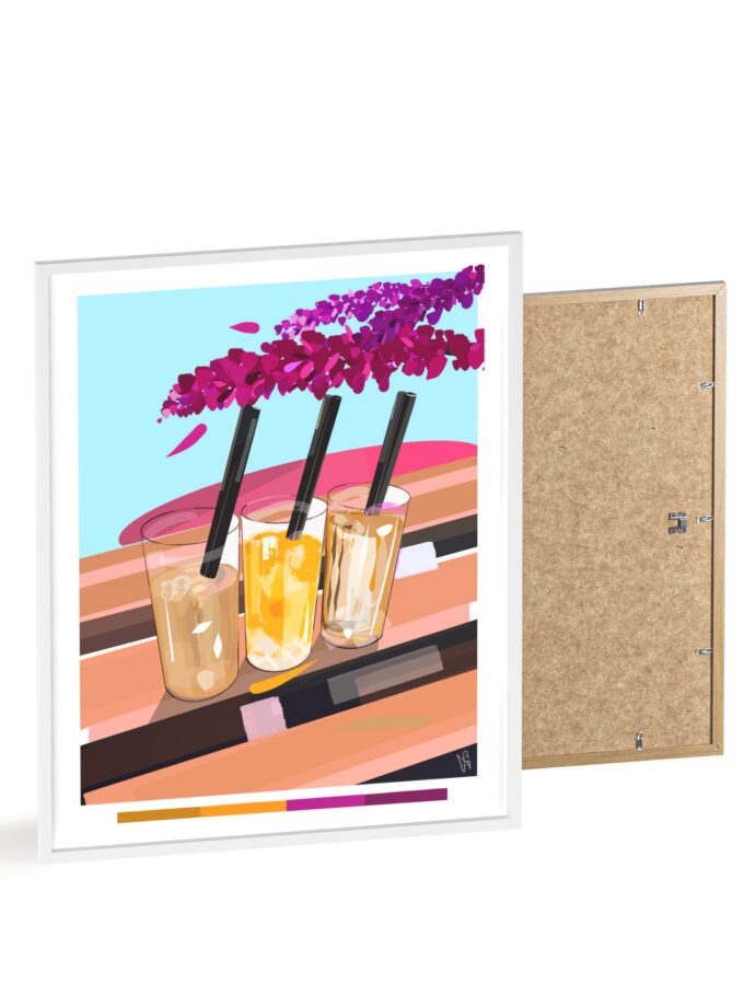 Under The Bugenvilija Poster, Framed