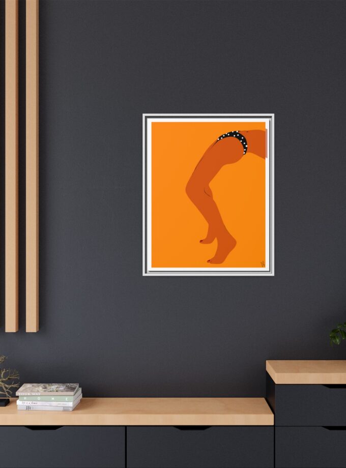 Sun Bath Canvas, Framed