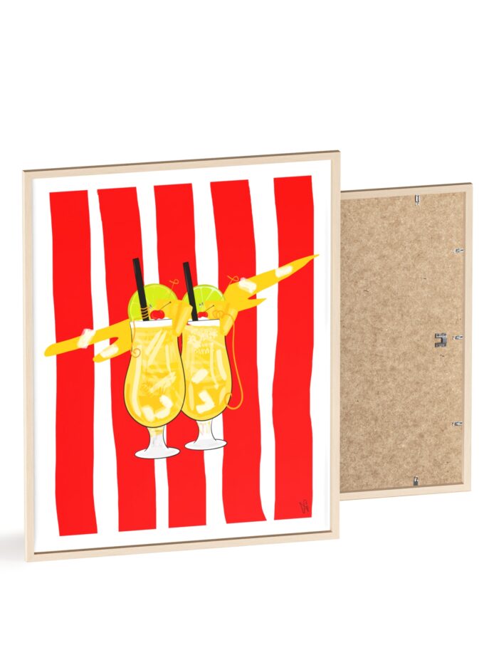 Pina Colada Poster, Framed