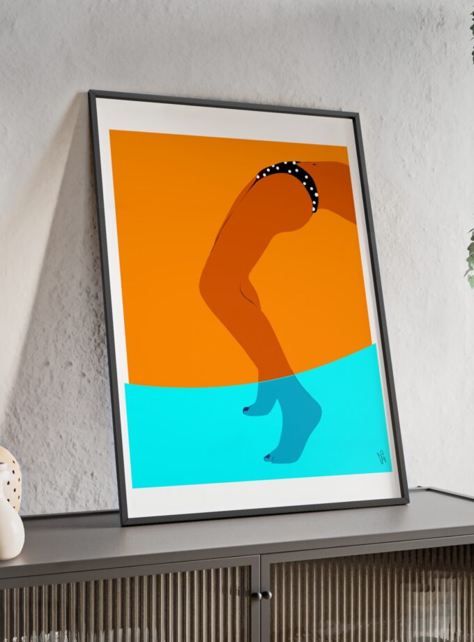 Pool Bridge Poster, Framed