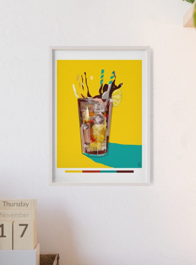 Splash Poster, Framed