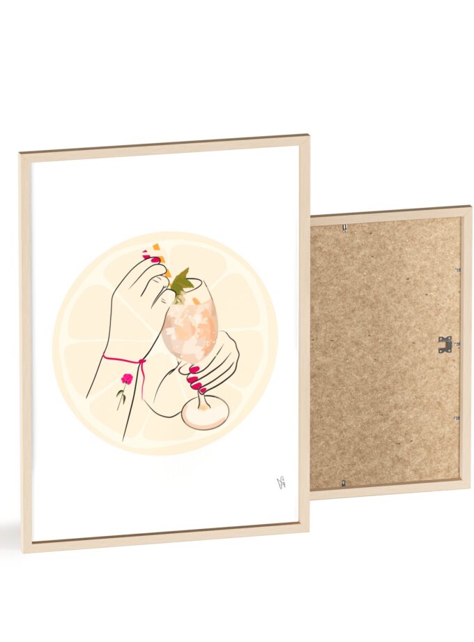 A Toast To Friendship Poster, Framed