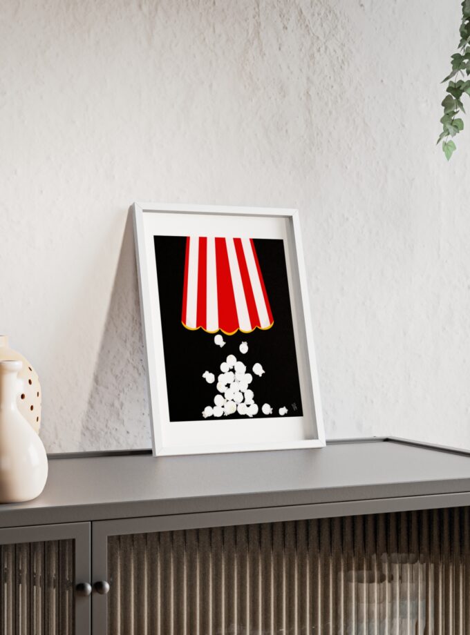 Let's Stay In Poster, Framed