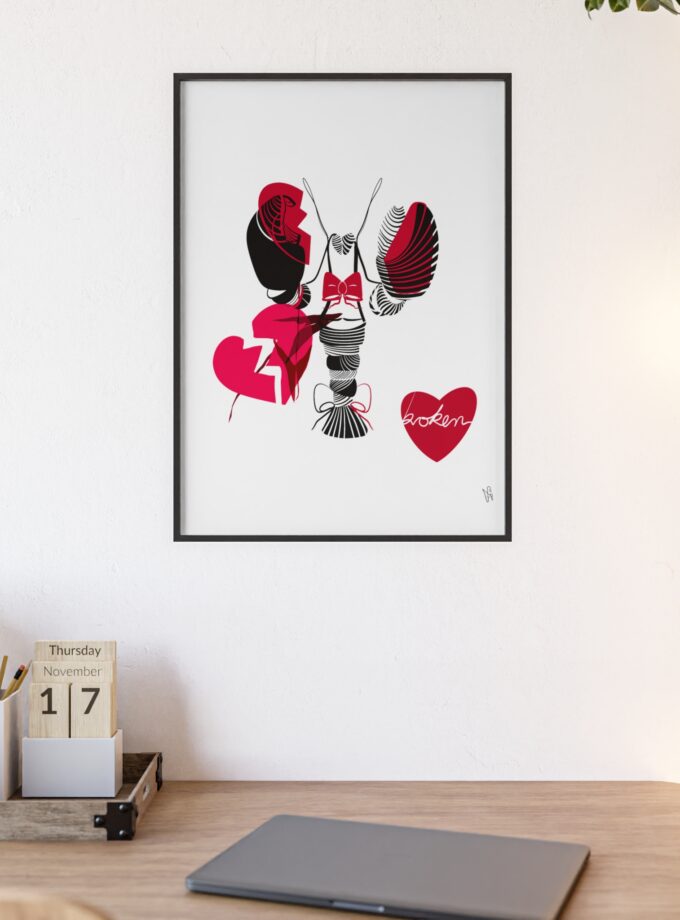 Heartbroken Poster, Framed