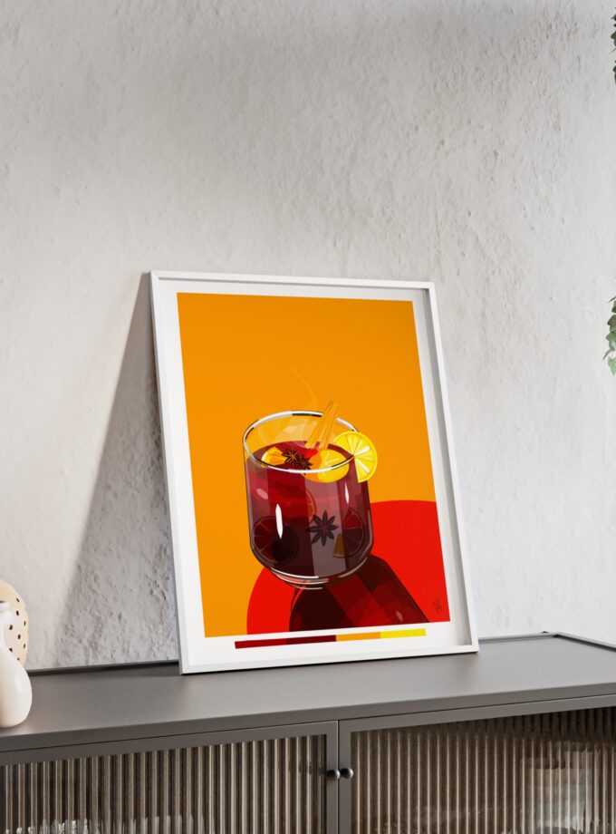 Mulled Wine Poster, Framed