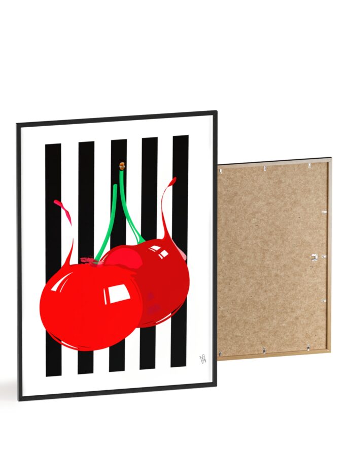 Cherries Poster, Framed