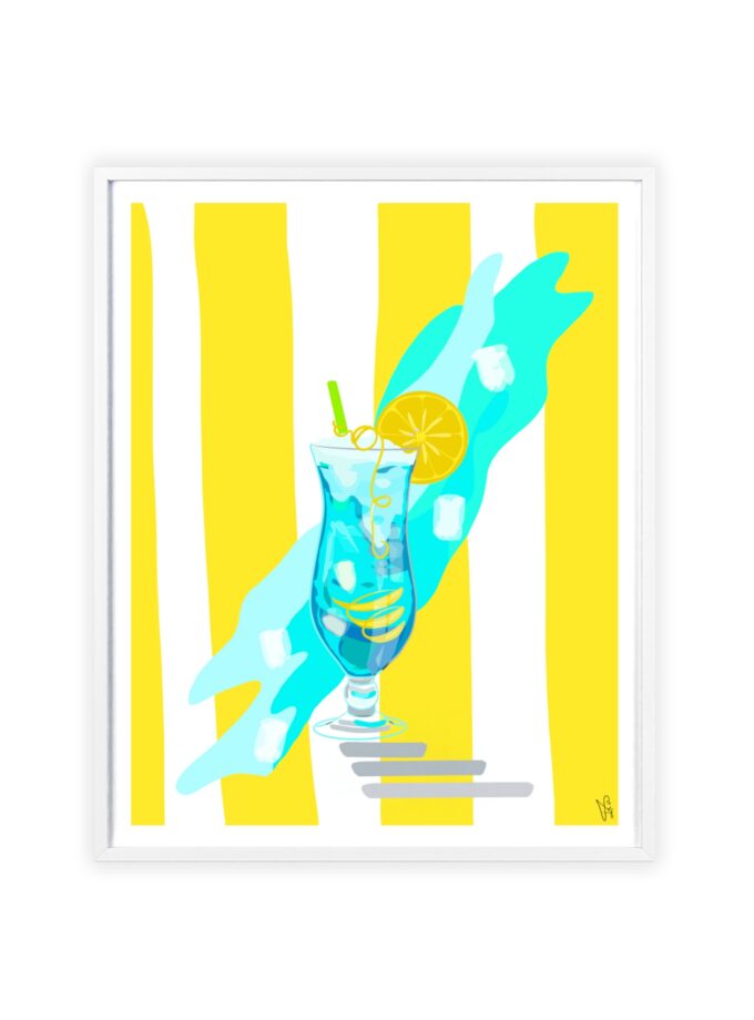 Blue Lagoon Poster, Framed