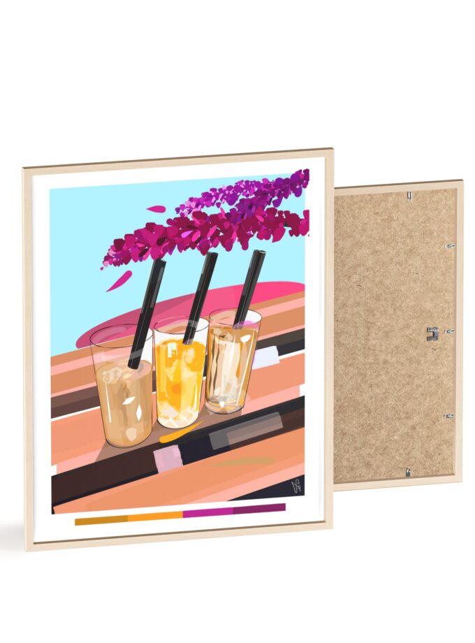 Under The Bugenvilija Poster, Framed