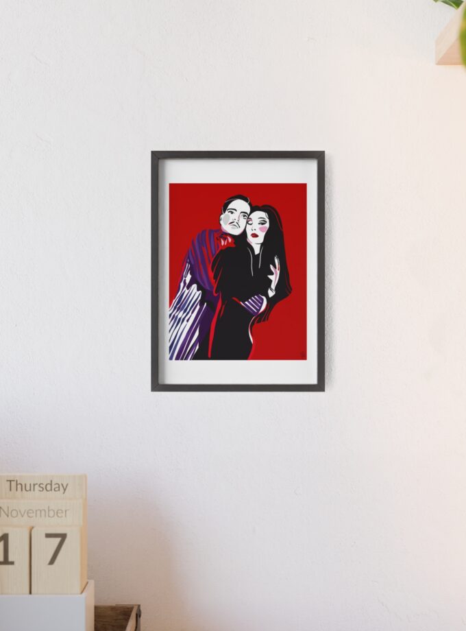 90' Bloody Halloween Poster, Framed