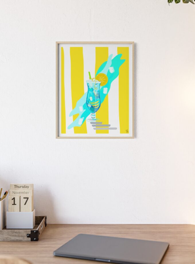 Blue Lagoon Poster, Framed