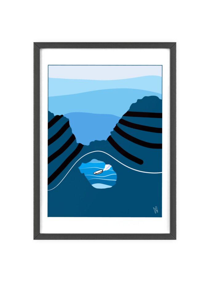 Sky Is Bright Poster, Framed