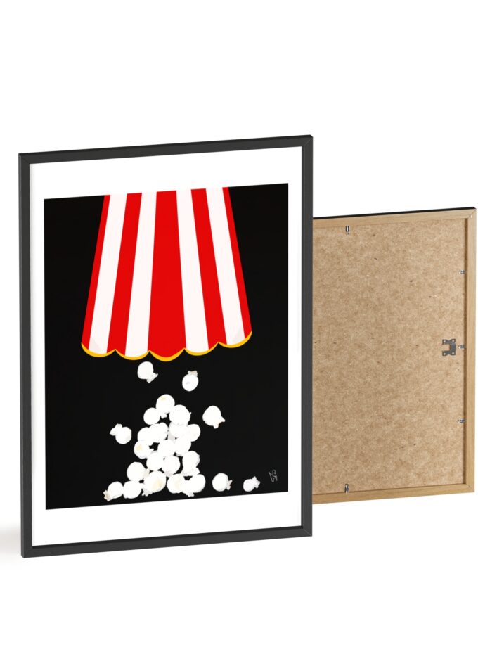 Let's Stay In Poster, Framed