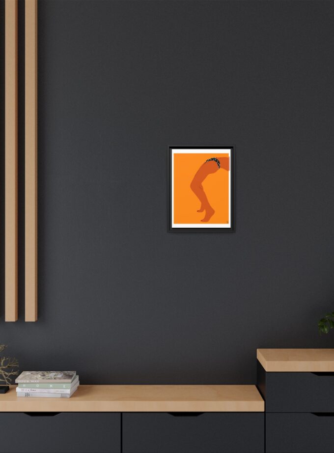 Sun Bath Canvas, Framed