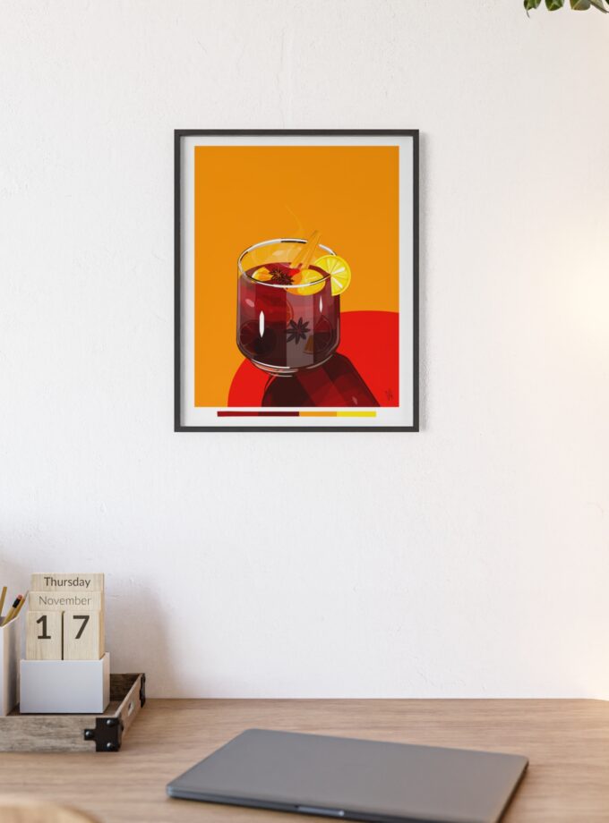 Mulled Wine Poster, Framed