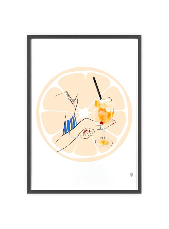 Mimosa in Dubrovnik Poster, Framed