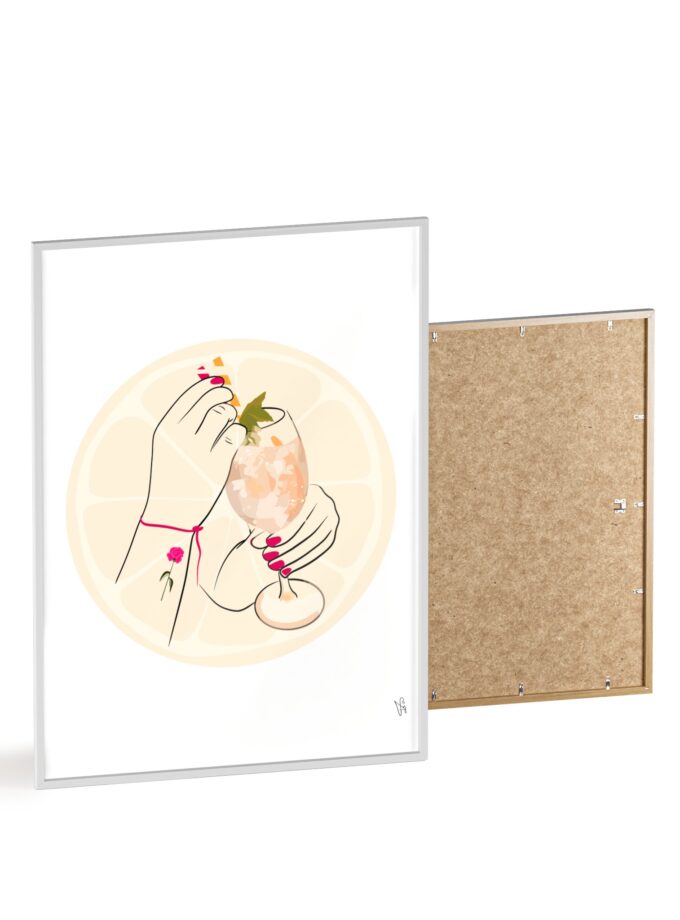 A Toast To Friendship Poster, Framed