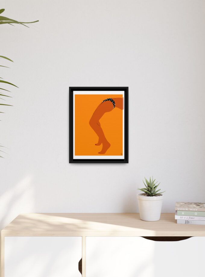 Sun Bath Canvas, Framed