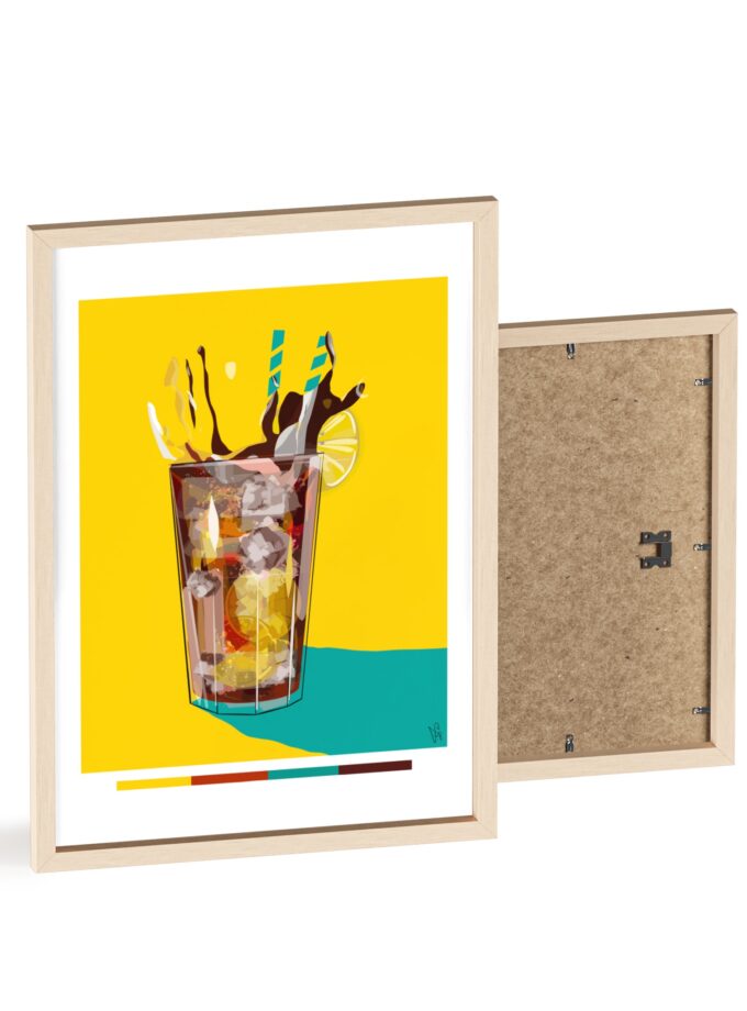 Splash Poster, Framed