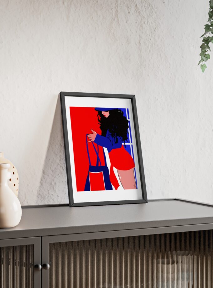 Beach Day Poster, Framed