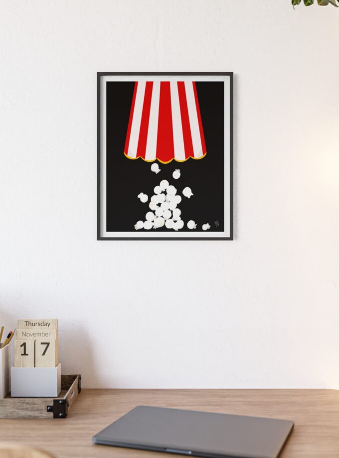 Let's Stay In Poster, Framed