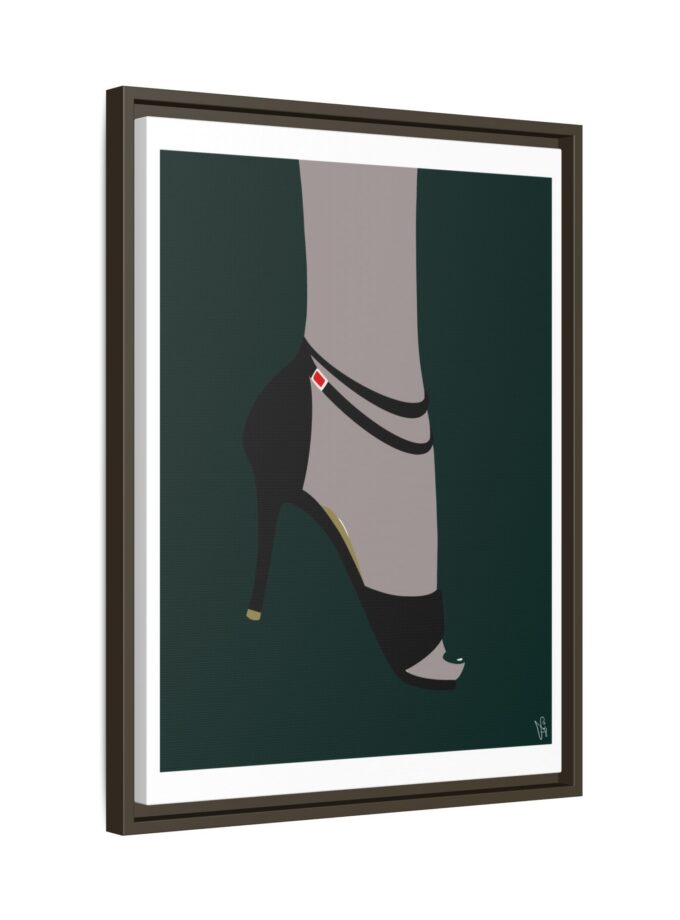 Emerald Canvas, Framed