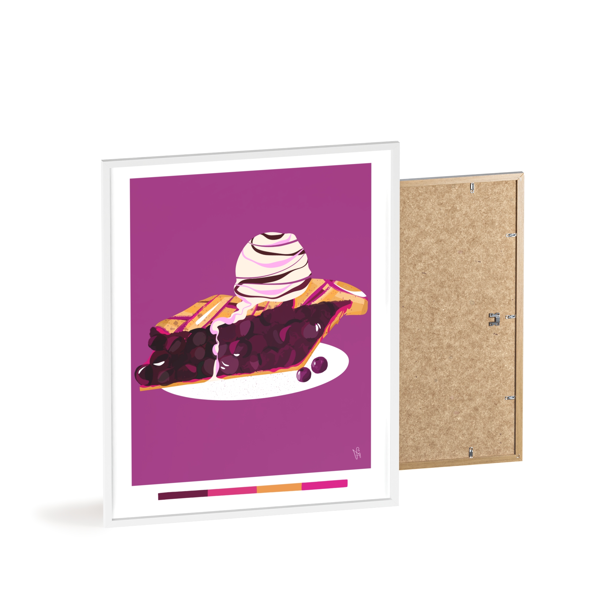 Blueberry Pie Poster, Framed - Image 14