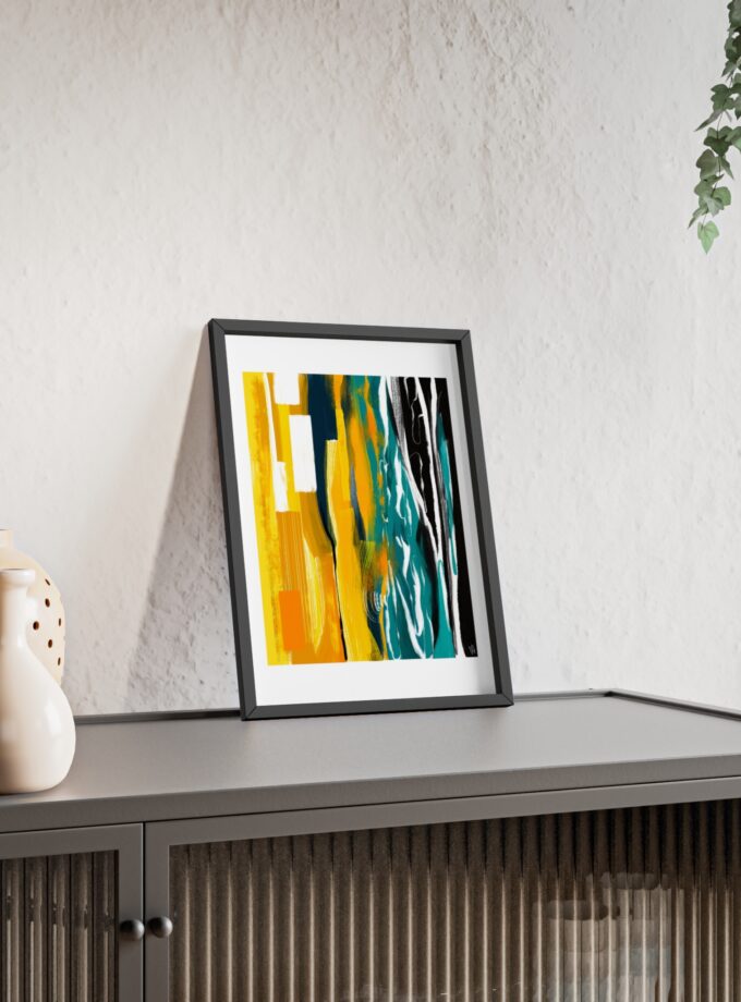 Midnight Swim Poster, Framed