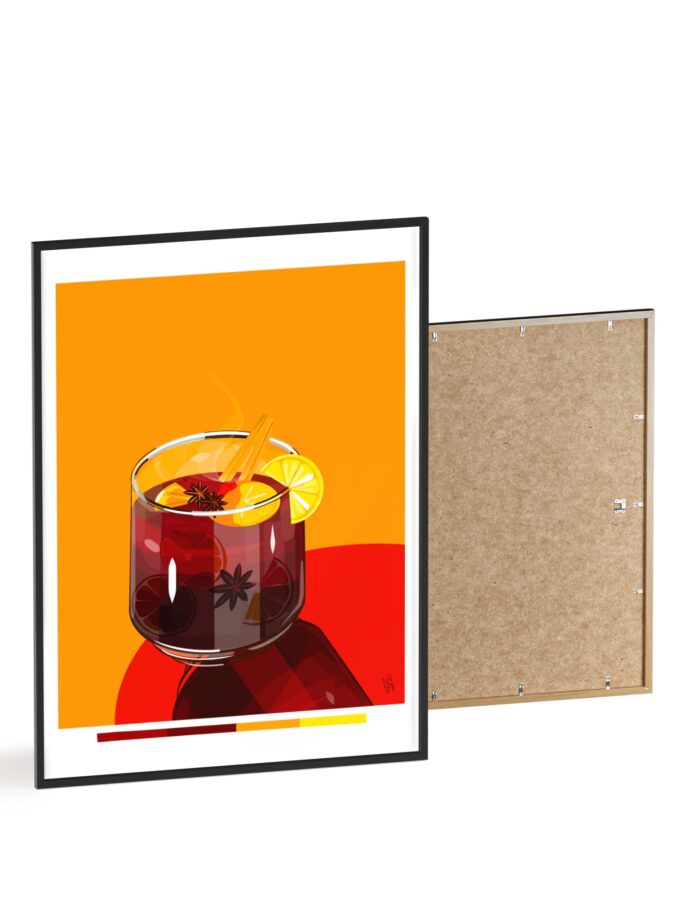 Mulled Wine Poster, Framed
