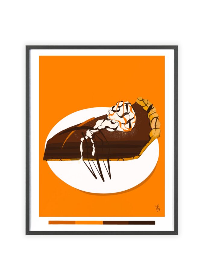 Chocolate Pie Poster, Framed