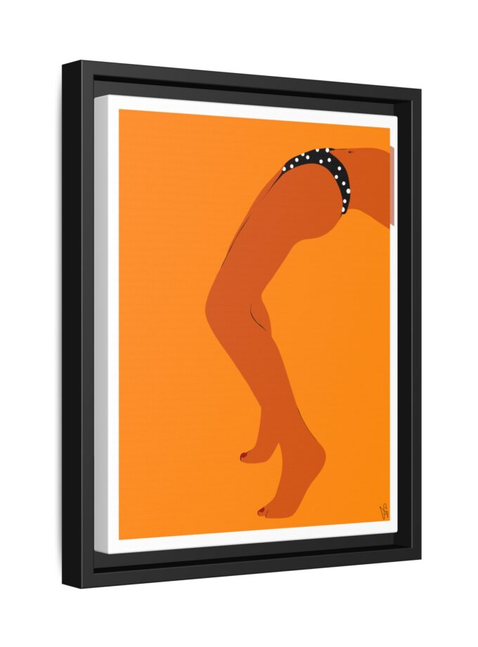 Sun Bath Canvas, Framed