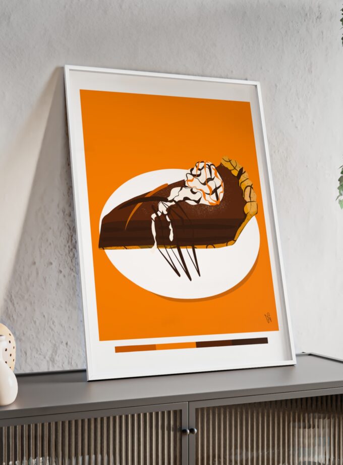 Chocolate Pie Poster, Framed