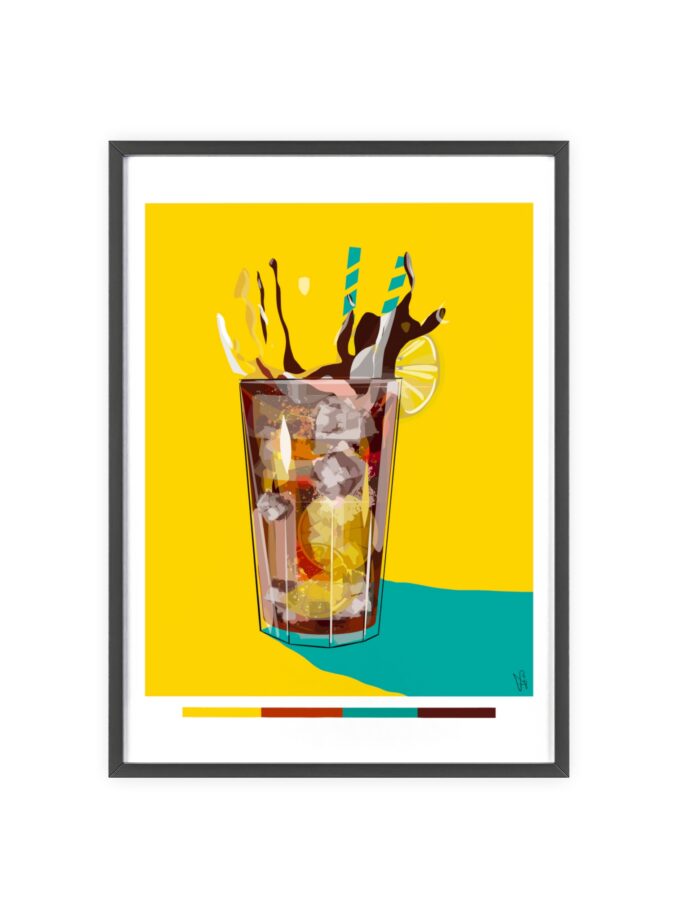 Splash Poster, Framed