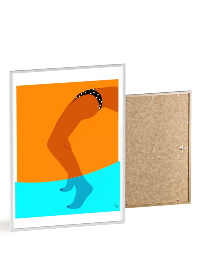 Pool Bridge Poster, Framed