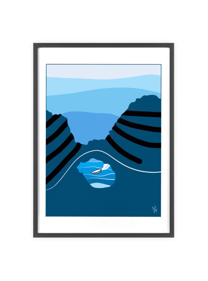 Sky Is Bright Poster, Framed