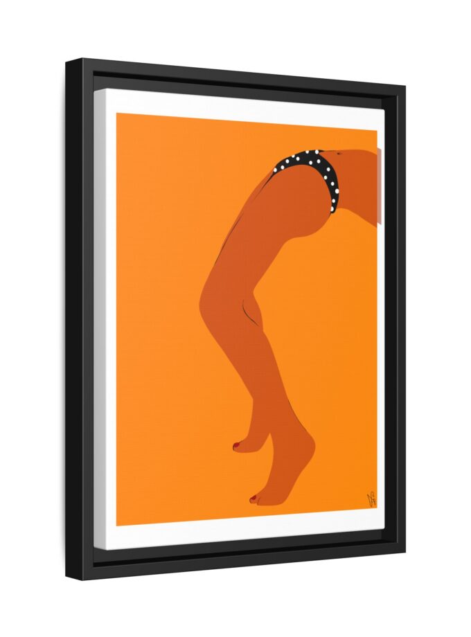 Sun Bath Canvas, Framed